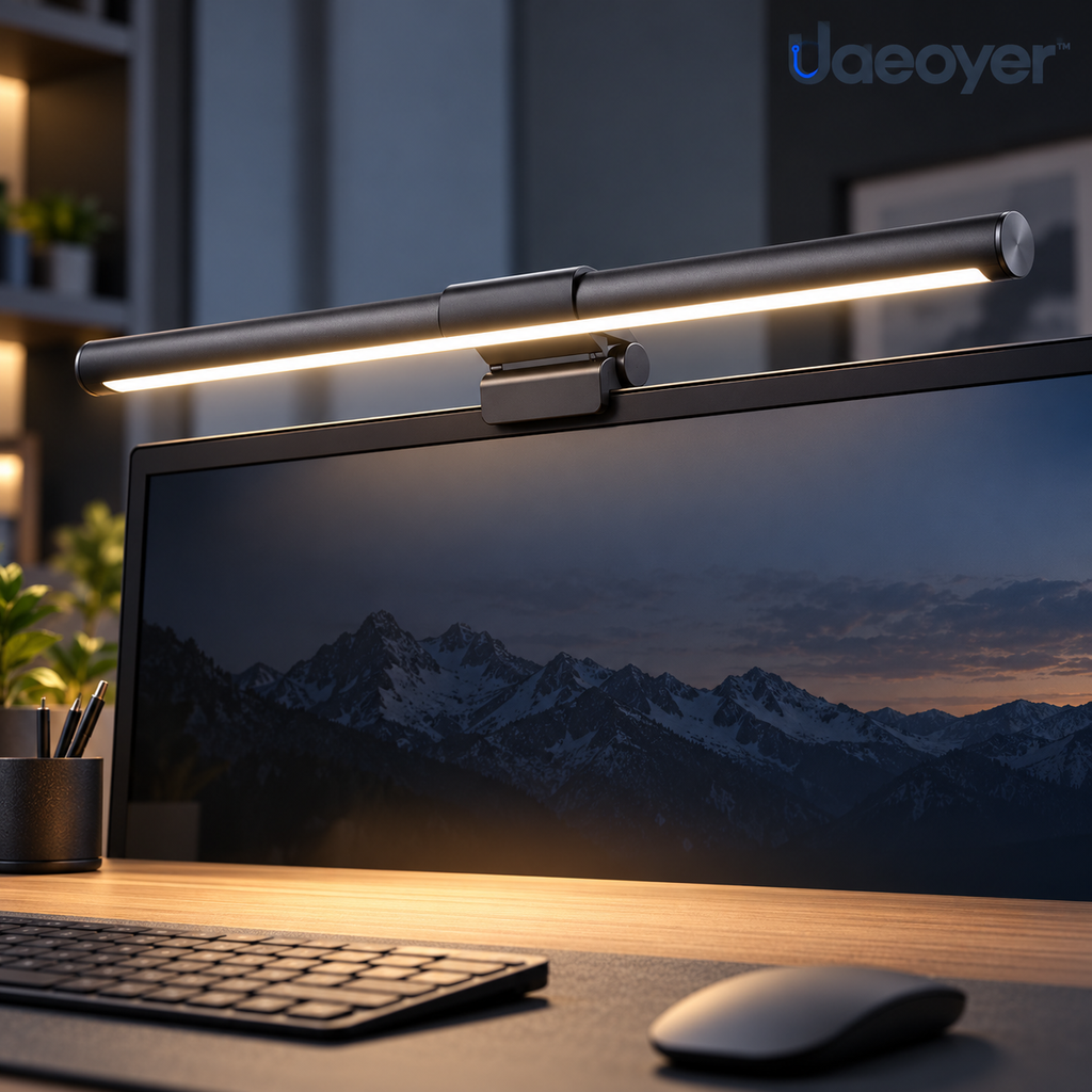 Uaeoyer™ Monitor Screen Light Bar with Clip-On Mount