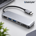 Uaeoyer™ USB-C Multiport Hub with HDMI, USB-A & Memory Card Slots