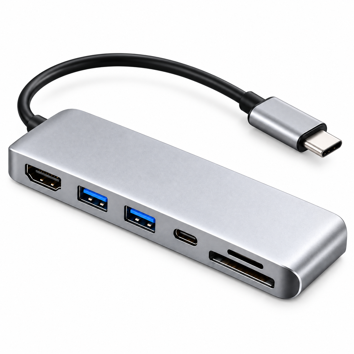Uaeoyer™ USB-C Multiport Hub with HDMI, USB-A & Memory Card Slots