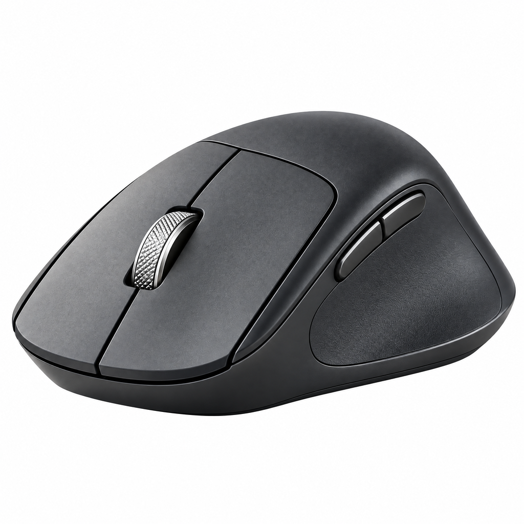 Uaeoyer™ Ergonomic Wireless Mouse in Graphite Black
